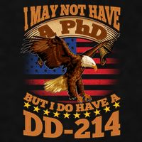 I May Not Have A PhD But I Do Have A DD-214 Ladies PosiCharge Tri-Blend Wicking Tank