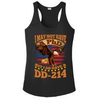 I May Not Have A PhD But I Do Have A DD-214 Ladies PosiCharge Competitor Racerback Tank