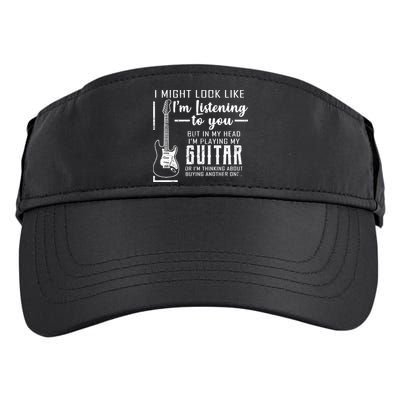I Might Look Like I'm Listening To You Music Guitar Adult Drive Performance Visor