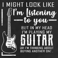 I Might Look Like I'm Listening To You Music Guitar Golf Towel