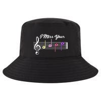 I Miss Your Face Music Notes Cool Comfort Performance Bucket Hat