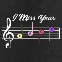 I Miss Your Face Music Notes Cool Comfort Performance Bucket Hat
