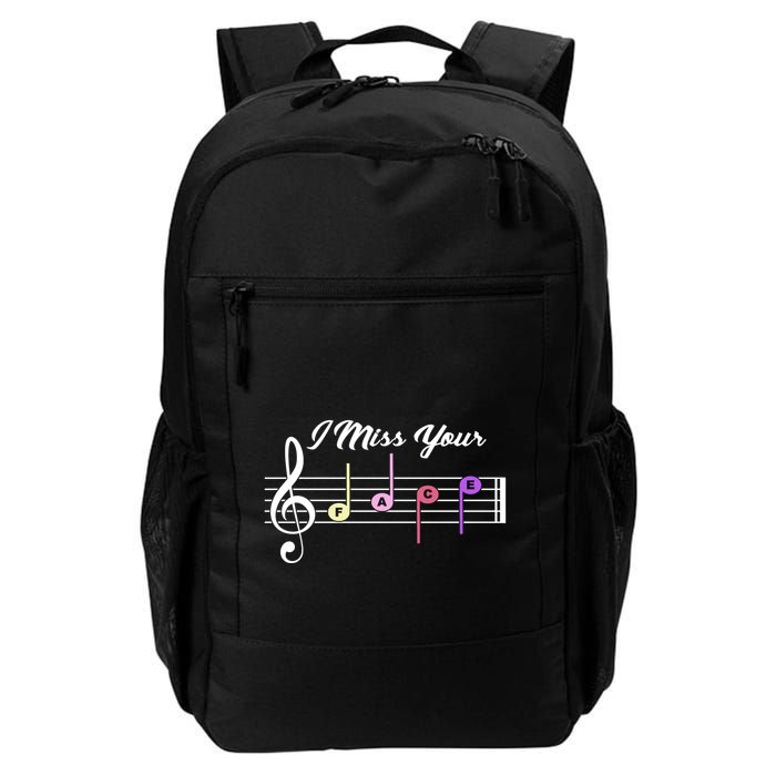 I Miss Your Face Music Notes Backpack