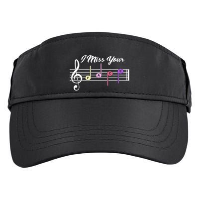 I Miss Your Face Music Notes Adult Drive Performance Visor
