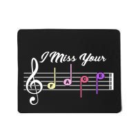 I Miss Your Face Music Notes Mousepad