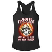I Must Be Fireproof After All The Hell I've Been Through Ladies PosiCharge Competitor Racerback Tank