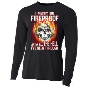 I Must Be Fireproof After All The Hell I've Been Through Cooling Performance Long Sleeve Crew