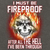 I Must Be Fireproof After All The Hell I've Been Through Cotton Canvas Backpack