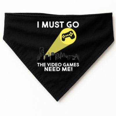 I Must Go The Video Game Needs Me USA-Made Doggie Bandana