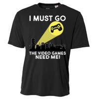 I Must Go The Video Game Needs Me Cooling Performance Crew T-Shirt