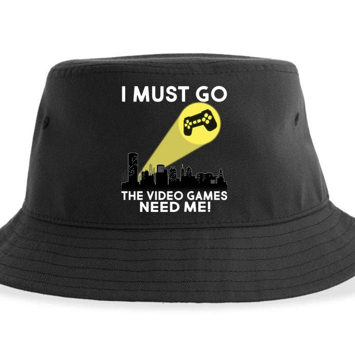 I Must Go The Video Game Needs Me Sustainable Bucket Hat