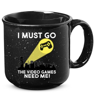 I Must Go The Video Game Needs Me 15oz Campfire Ceramic Mug