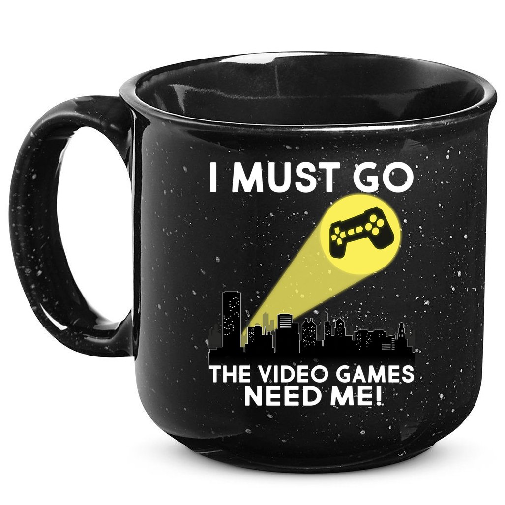 I Must Go The Video Game Needs Me 15oz Campfire Ceramic Mug