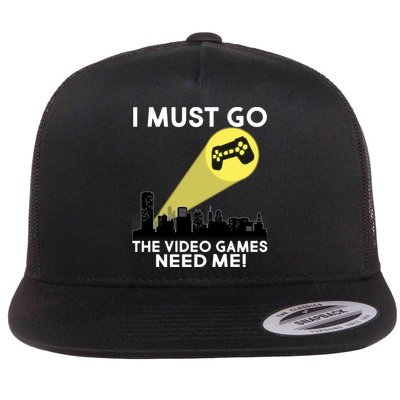 I Must Go The Video Game Needs Me Flatbill Hat