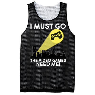 I Must Go The Video Game Needs Me Mesh Reversible Basketball Jersey Tank