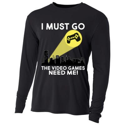 I Must Go The Video Game Needs Me Cooling Performance Long Sleeve Crew