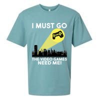 I Must Go The Video Game Needs Me Sueded Cloud Jersey T-Shirt