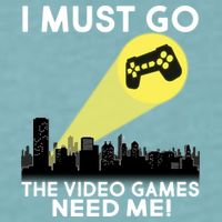 I Must Go The Video Game Needs Me Sueded Cloud Jersey T-Shirt