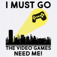 I Must Go The Video Game Needs Me Garment-Dyed Sweatshirt