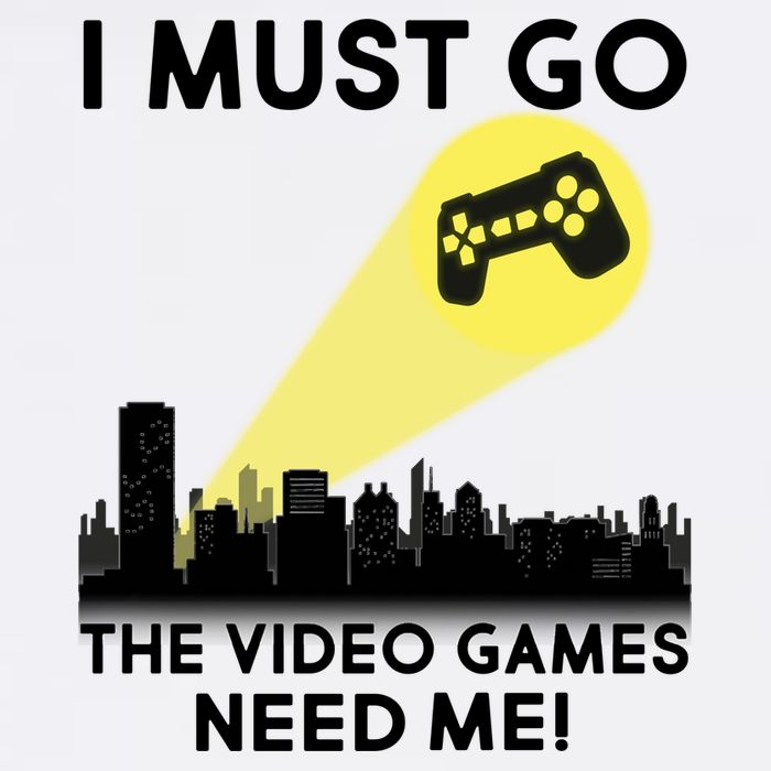 I Must Go The Video Game Needs Me Garment-Dyed Sweatshirt