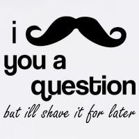 I Mustache You A Question But Ill Shave It For Later Garment-Dyed Sweatshirt