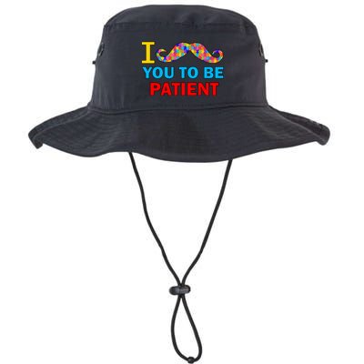 I Mustache You To Be Patient Autism Bucket Hat