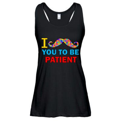 I Mustache You To Be Patient Autism Ladies Essential Flowy Tank