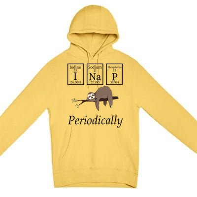 I Nap Periodically Lazy Sloths Lovers Premium Pullover Hoodie