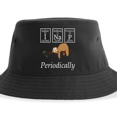 I Nap Periodically Lazy Sloths Lovers Sustainable Bucket Hat