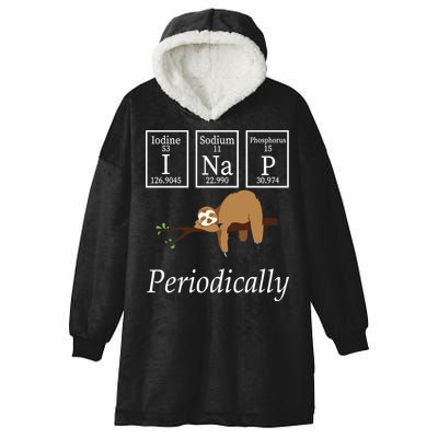 I Nap Periodically Lazy Sloths Lovers Hooded Wearable Blanket