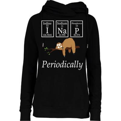 I Nap Periodically Lazy Sloths Lovers Womens Funnel Neck Pullover Hood