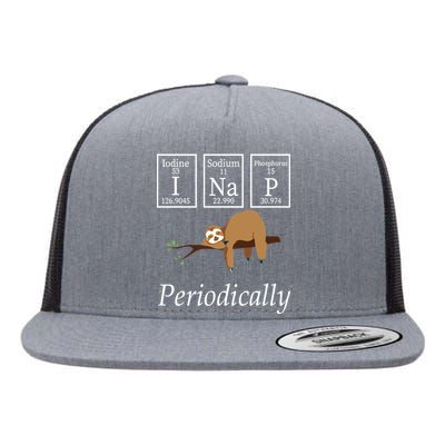 I Nap Periodically Lazy Sloths Lovers Flat Bill Trucker Hat