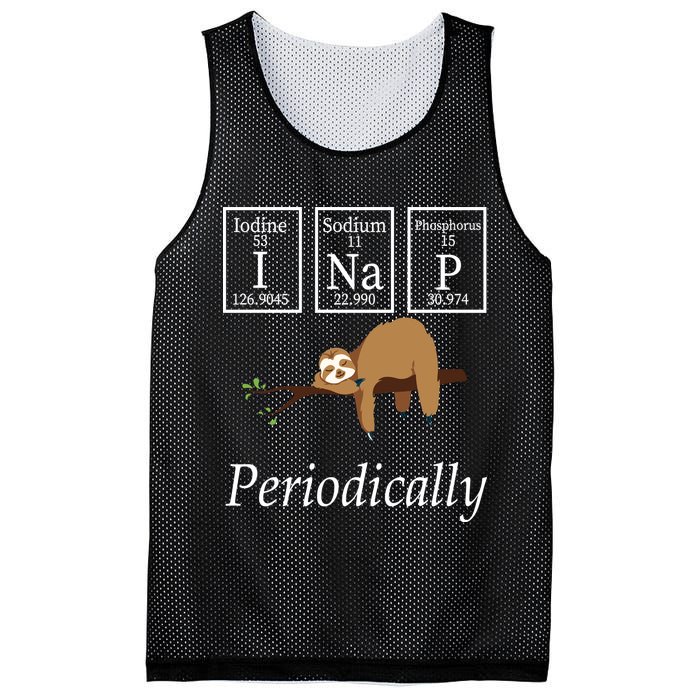 I Nap Periodically Lazy Sloths Lovers Mesh Reversible Basketball Jersey Tank