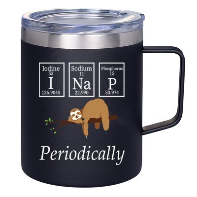 I Nap Periodically Lazy Sloths Lovers 12oz Stainless Steel Coffee Mug
