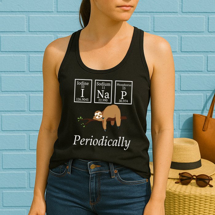 I Nap Periodically Lazy Sloths Lovers Womens Tank Top