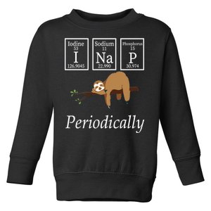 I Nap Periodically Lazy Sloths Lovers Toddler Sweatshirt