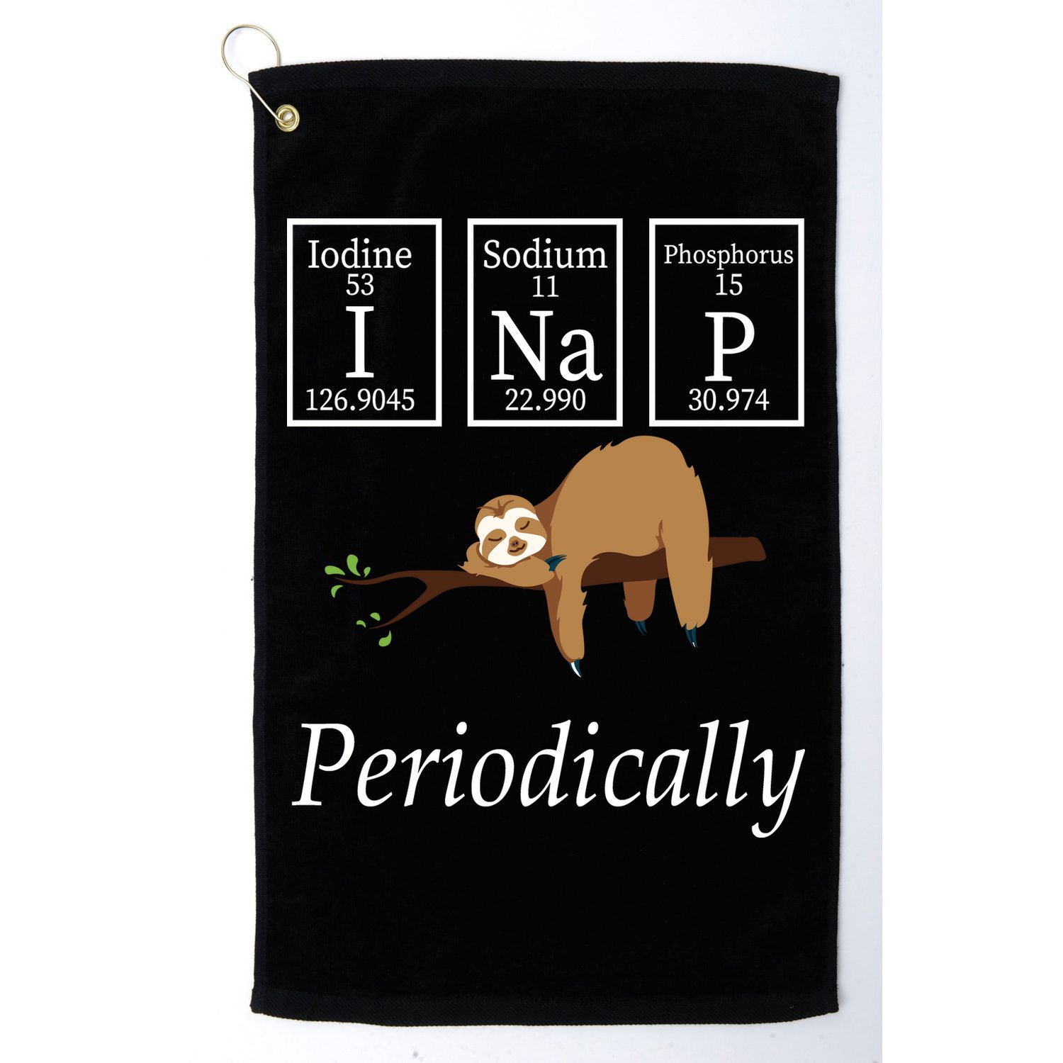 I Nap Periodically Lazy Sloths Lovers Golf Towel