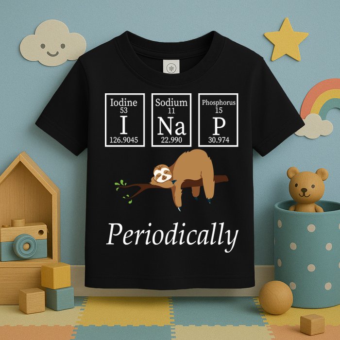I Nap Periodically Lazy Sloths Lovers Toddler T-Shirt