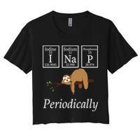 I Nap Periodically Lazy Sloths Lovers Crop Top