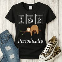 I Nap Periodically Lazy Sloths Lovers Womens T-Shirt