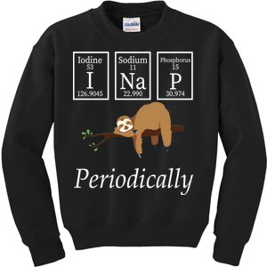 I Nap Periodically Lazy Sloths Lovers Kids Sweatshirt