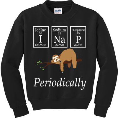 I Nap Periodically Lazy Sloths Lovers Kids Sweatshirt