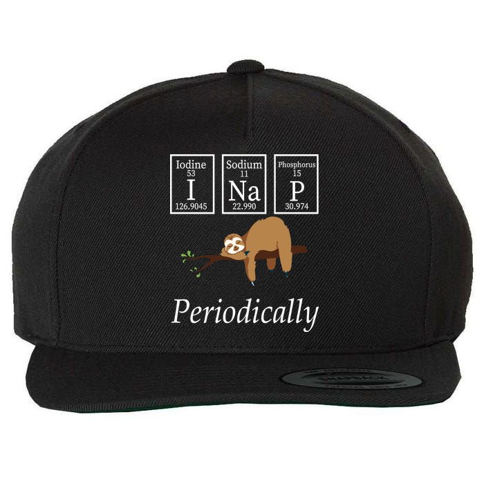 I Nap Periodically Lazy Sloths Lovers Wool Snapback Cap