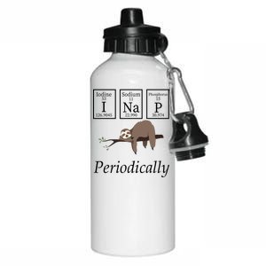 I Nap Periodically Lazy Sloths Lovers Aluminum Water Bottle