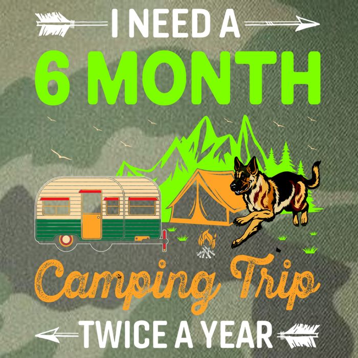 I Need A 6 Month Camping Trip Twice A Year Legacy Tie Dye Trucker Hat
