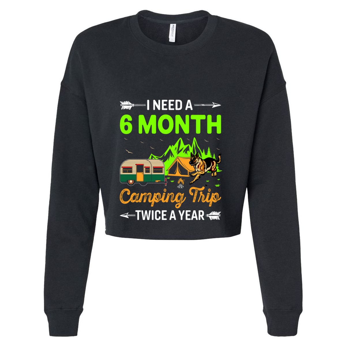 I Need A 6 Month Camping Trip Twice A Year Kids Hoodie