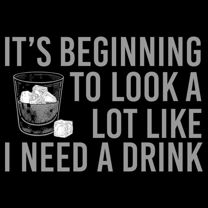 I Need A Drink Drawstring Bag
