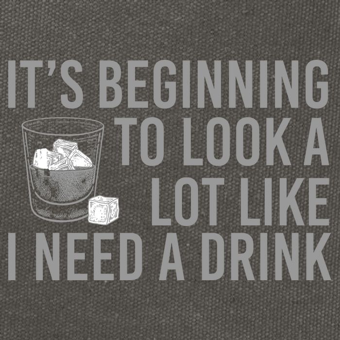 I Need A Drink Cotton Canvas Backpack