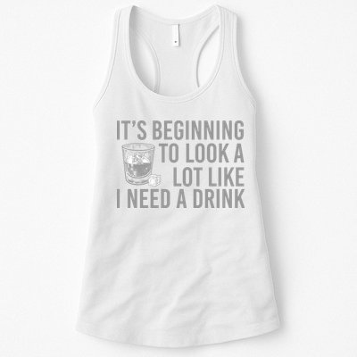 I Need A Drink Womens Tank Top