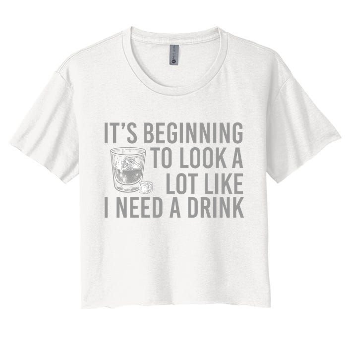 I Need A Drink Crop Top
